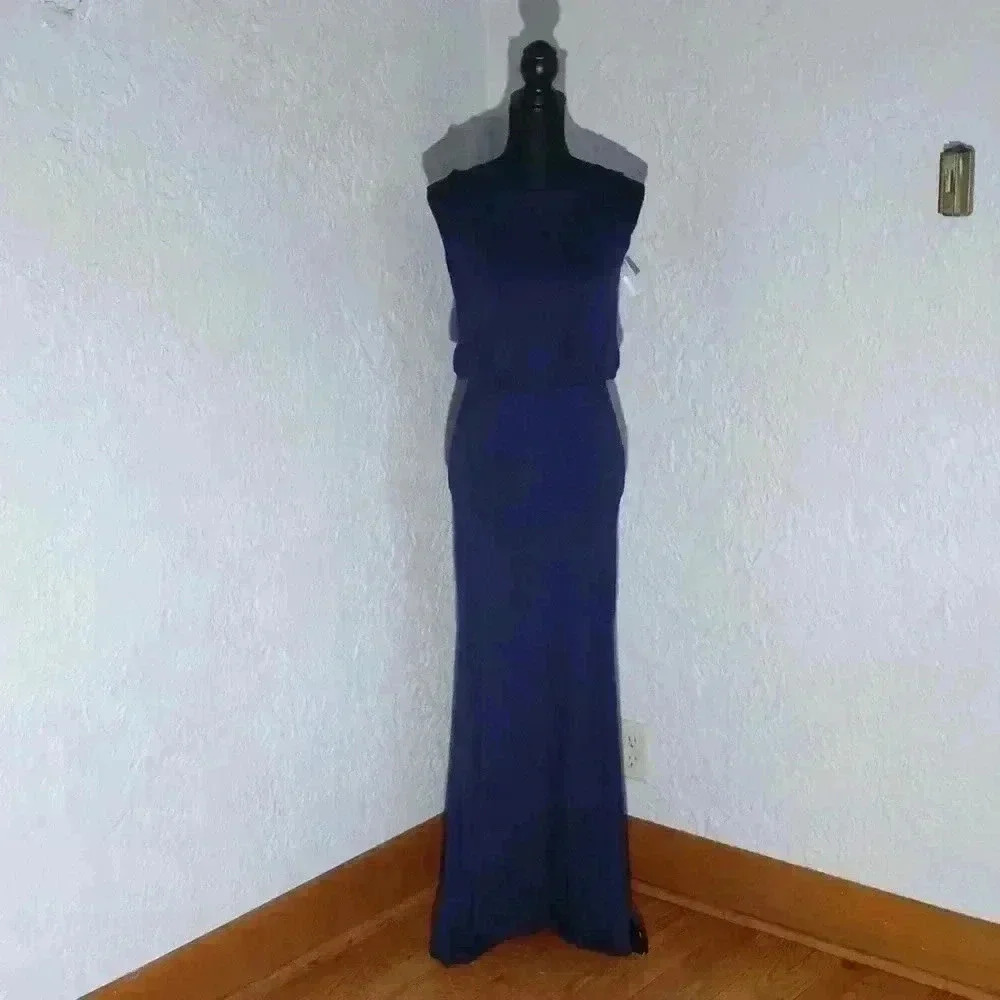 Go Couture Sleeveless Blouson Maxi Dress